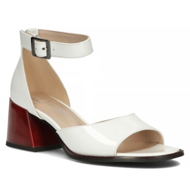 Sandali in pelle Filippo DS3723 / 22 Wh bianco 1
