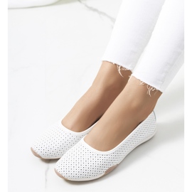 Ballerine Simge in pelle bianca 1