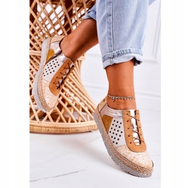 Scarpe da donna in pelle Maciejka Giallo 03339-44 2