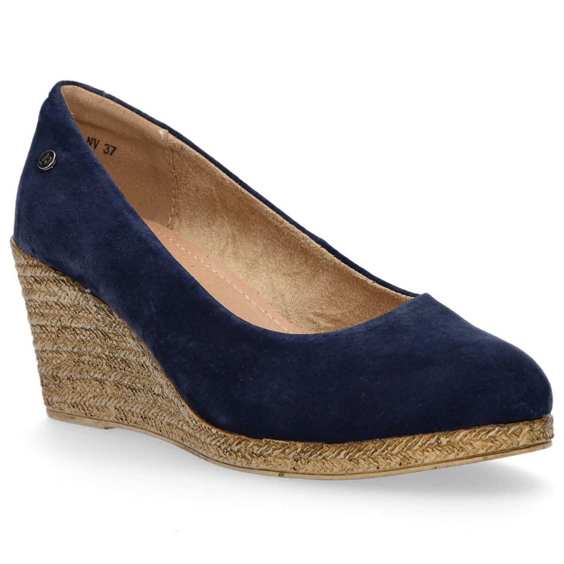 Scarpa in pelle Filippo DP1328/20 Nv blu navy giallo 1