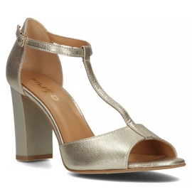 Décolleté in pelle Filippo 2081 oro d'oro 1