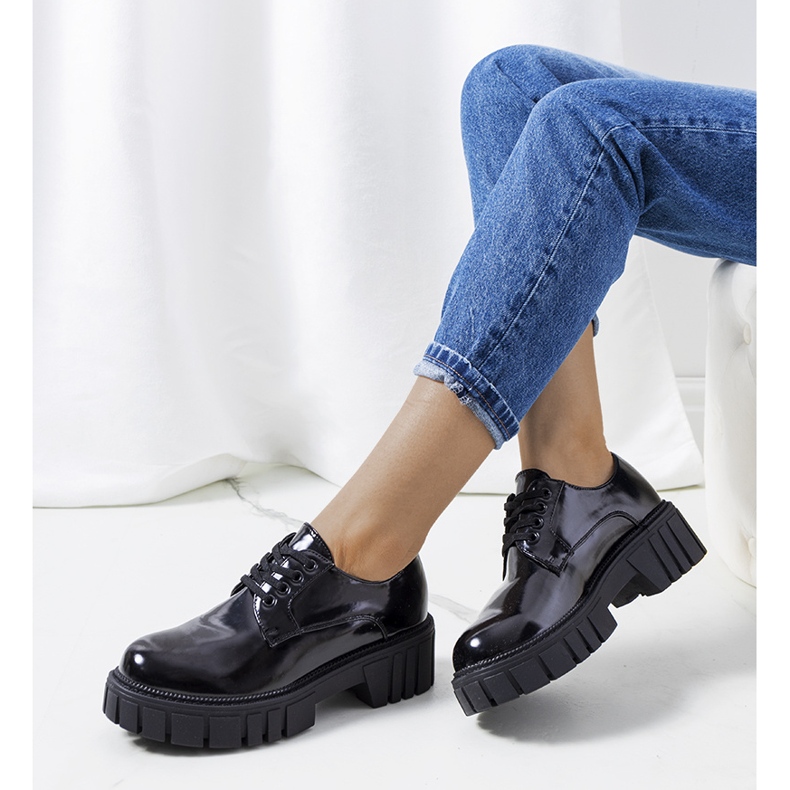 Scarpe Cardero laccate nere nero 1