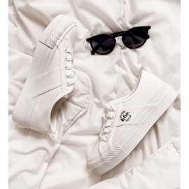 Scarpe da ginnastica su piattaforma bianca Lee Cooper LCW-22-31-0837L bianco 1