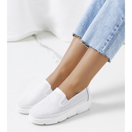 Sneakers Velders in pelle bianca 1