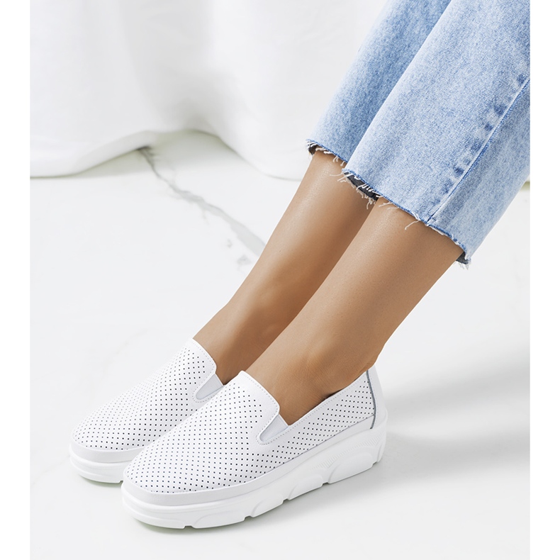 Sneakers Velders in pelle bianca bianco 1