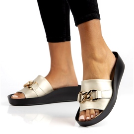 Ciabatte in pelle Filippo DK3590 / 22 Go golden d'oro 1