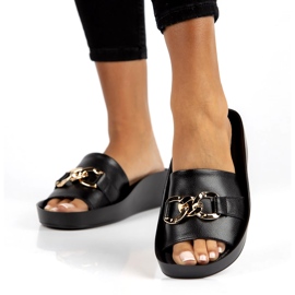 Ciabatte in pelle Filippo DK3590 / 22 Bk nere nero 2