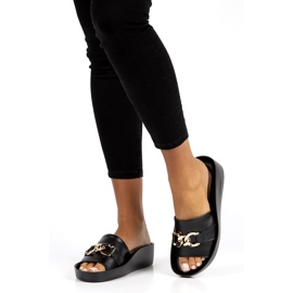 Ciabatte in pelle Filippo DK3590 / 22 Bk nere nero 1