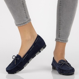 Mocassini in pelle Filippo DP1203/20 Nv blu navy 1