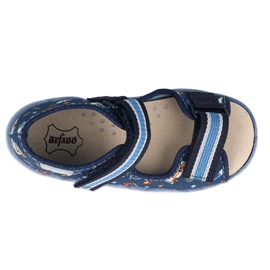Scarpe per bambini Befado gialle 350P028 blu 2
