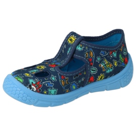 Ciabatte per bambini Befado con velcro 533P021 blu 1