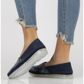 Scarpa in pelle Filippo DP2147/22 Nv blu navy 2