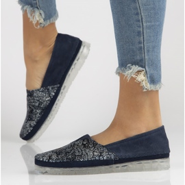 Scarpa in pelle Filippo DP2147/22 Nv blu navy 1