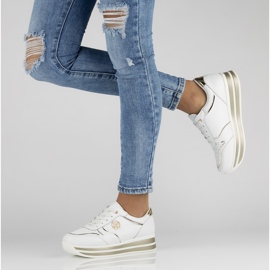 Sneakers in pelle Filippo DP3682 / 22 Wh bianche bianco 1