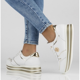 Sneakers in pelle Filippo DP3682 / 22 Wh bianche bianca 2