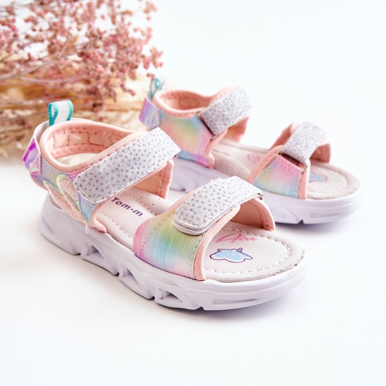 PJ2 Sandali Classici Da Bambino Con Velcro Darrin Multicolor rosa multicolore 1