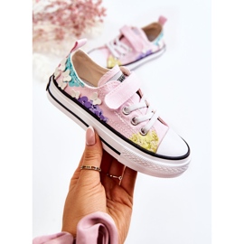 PA1 Sneakers Bambini Tessuto Stampa Buster Rosa 1