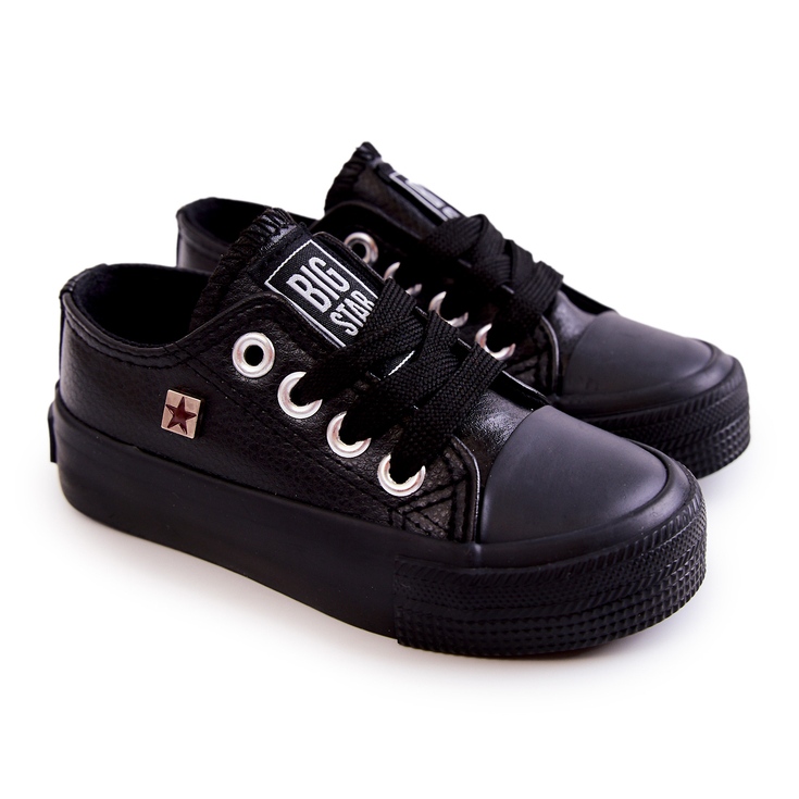 Sneakers in pelle da bambino Big Star JJ374311 Nero 1