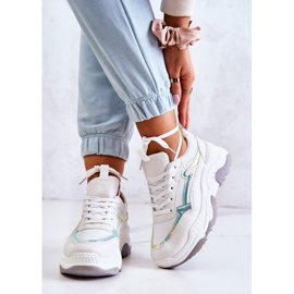PG1 Sneakers da donna bianche Callisto lucide bianca 2