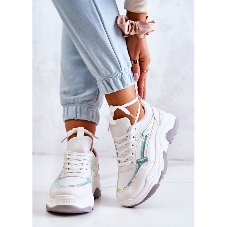 PG1 Sneakers da donna bianche Callisto lucide bianca 2