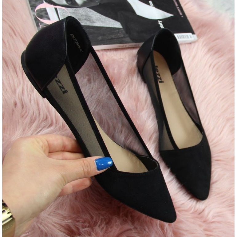 Ballerine da donna Spitz Black Lakes nero 1