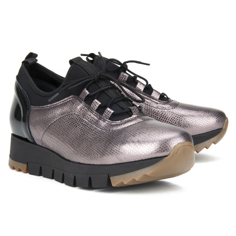 Filippo 3859 Scarpe platino nero 2