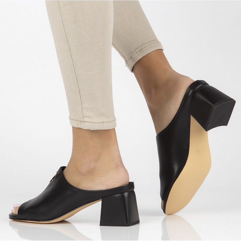 Ciabatte in pelle Filippo DK3728 / 22 Bk nere nero 1