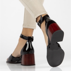 Sandali in pelle Filippo DS3723/22 Bk nero 1