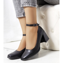Décolleté nere con cinturino Prinse nero 1