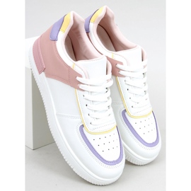 Scarpe da ginnastica rosa Libby bianco 1