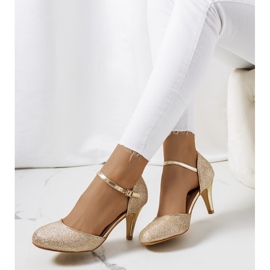 BM Décolleté Rosetown color oro lucido d'oro 1