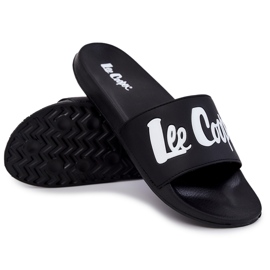 Pantofole da uomo Lee Cooper LCW-22-42-1005 nere bianco nero 1