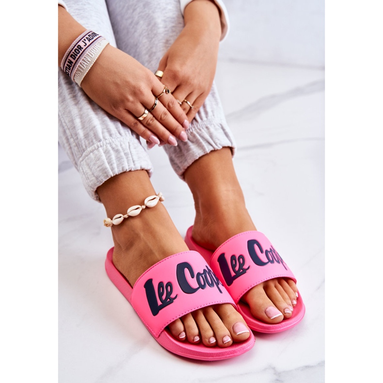 Ciabatte da donna Lee Cooper LCW-22-42-1000 Rosa neon 2
