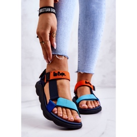 Sandali sportivi da donna Lee Cooper LCW-22-34-0953L Multicolor blu navy blu arancia 1