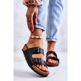 Ciabatte Donna Fibbie Inblu NM000028 Nere nero 1