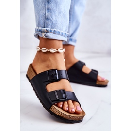 Ciabatte Donna Fibbie Inblu NM000028 Nere nero 2