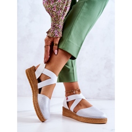 Espadrillas alla moda da donna Big Star JJ276036 bianco 1