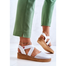 Espadrillas alla moda da donna Big Star JJ276036 bianco bianca 2