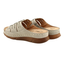 Flip di donne con Openwork Evento 22SD98-4536 Grey Pattern grigio 6