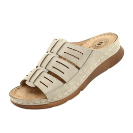 Flip di donne con Openwork Evento 22SD98-4536 Grey Pattern grigio 4