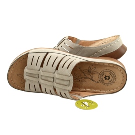 Flip di donne con Openwork Evento 22SD98-4536 Grey Pattern grigio 5