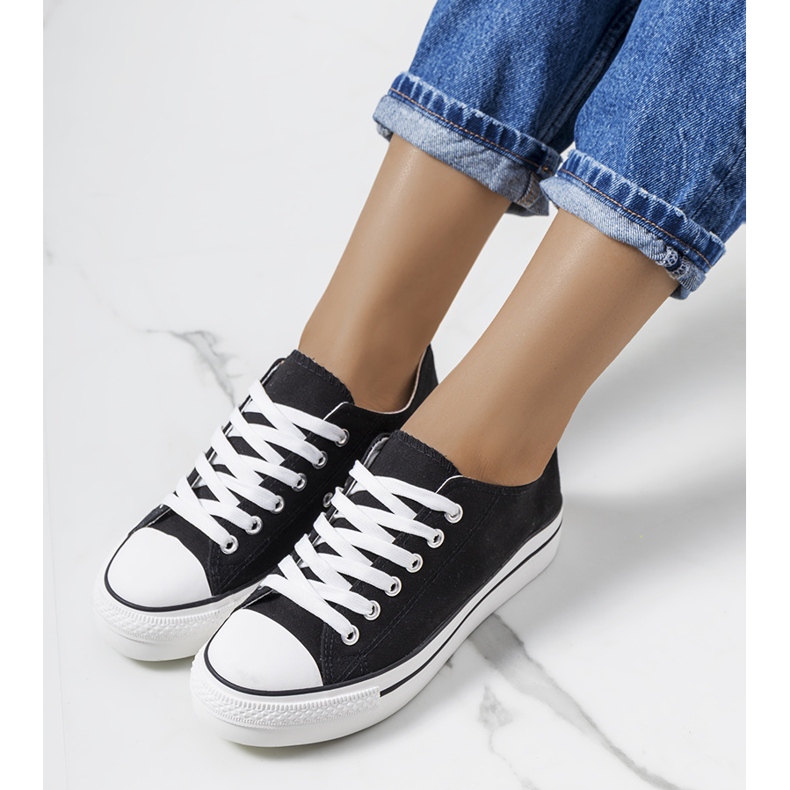 Sneakers nere sulla piattaforma Wessel nero 2