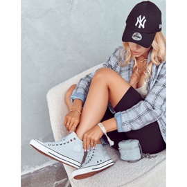 Sneakers Alte da Donna Big Star JJ274209 Blu 2