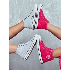 Sneakers Alte da Donna Big Star JJ274210 Fucsia rosa 1
