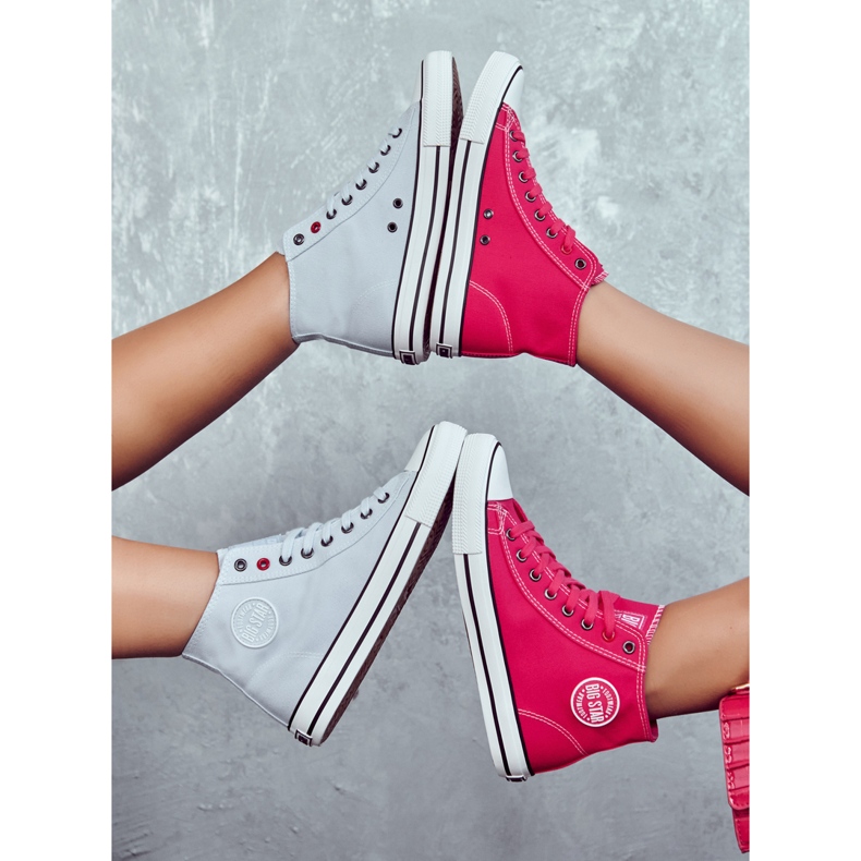 Sneakers Alte da Donna Big Star JJ274210 Fucsia rosa 1