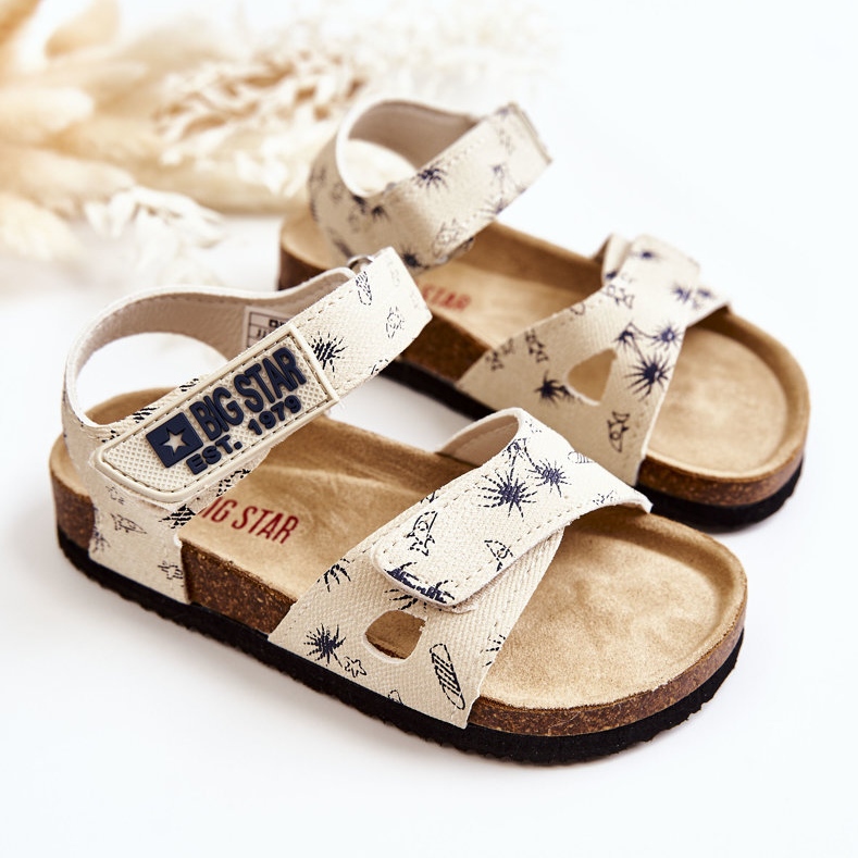 Sandali per bambini Big Star JJ374379 Beige bianca 2
