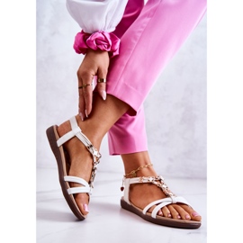 Sandali Slip-On Da Donna Con Decoro Salinna Bianco 1