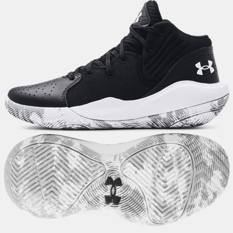 Scarpa da basket Under Armour Gs Jet '21 Jr 3024794 001 nero nero 1