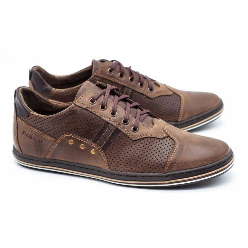 Polbut Scarpe casual da uomo 1801P marrone 2