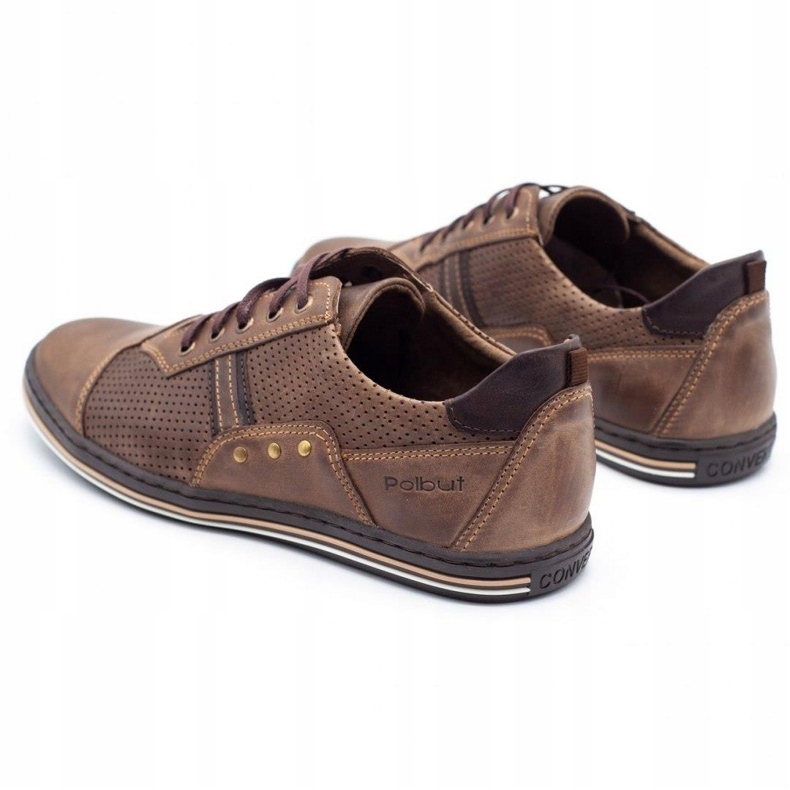 Polbut Scarpe casual da uomo 1801P marrone 4